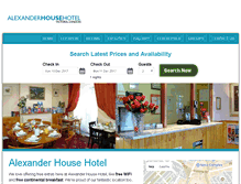 Tablet Screenshot of alexanderhousehotel.co.uk